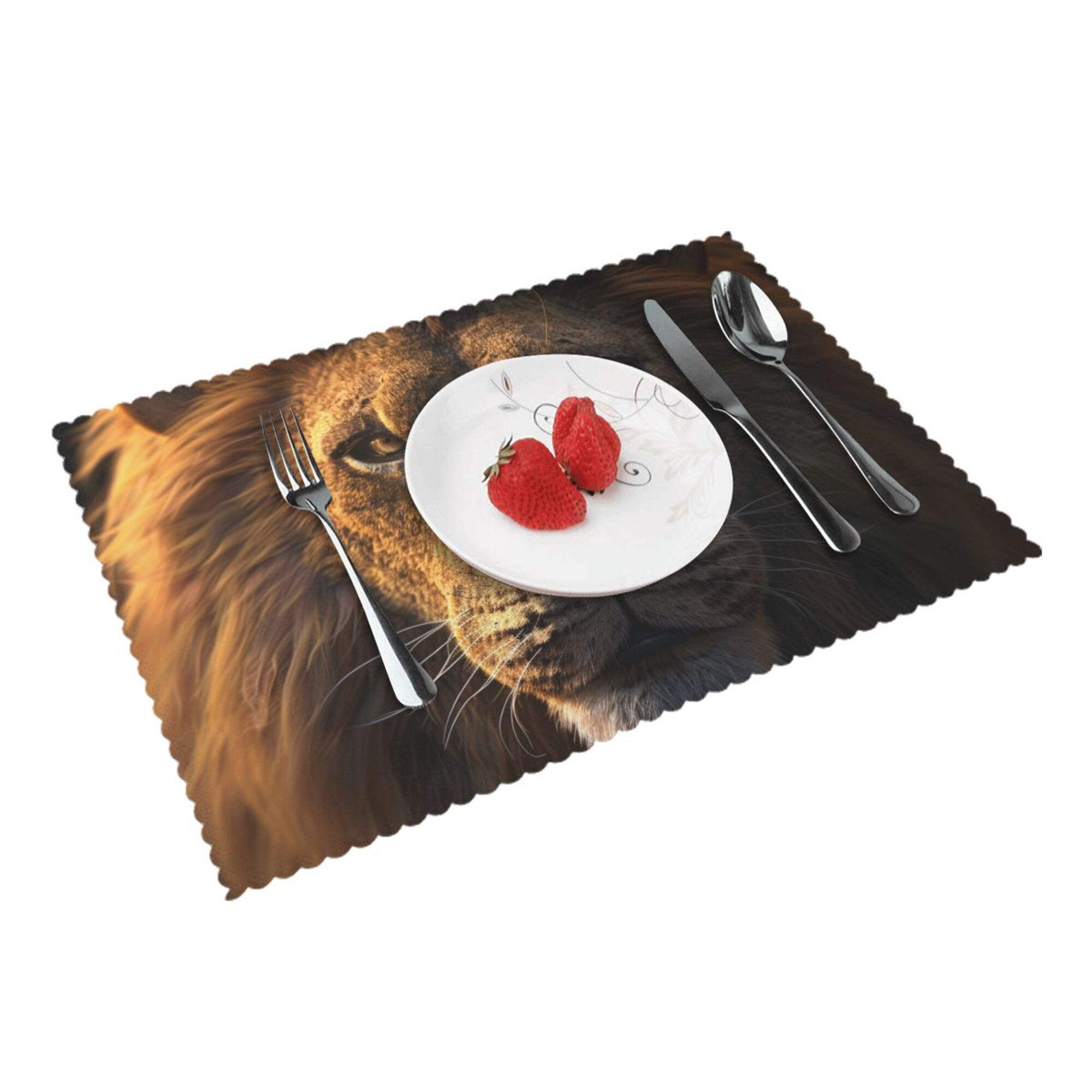 Lion Portrait Pattern Placemat